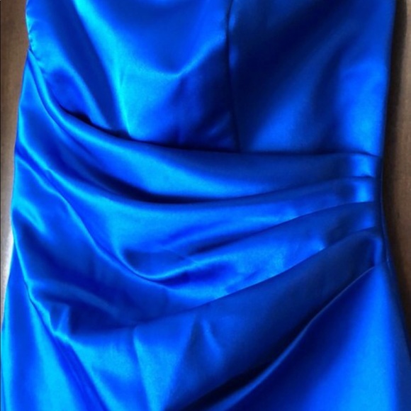 Strapless blue dress - Picture 4 of 5